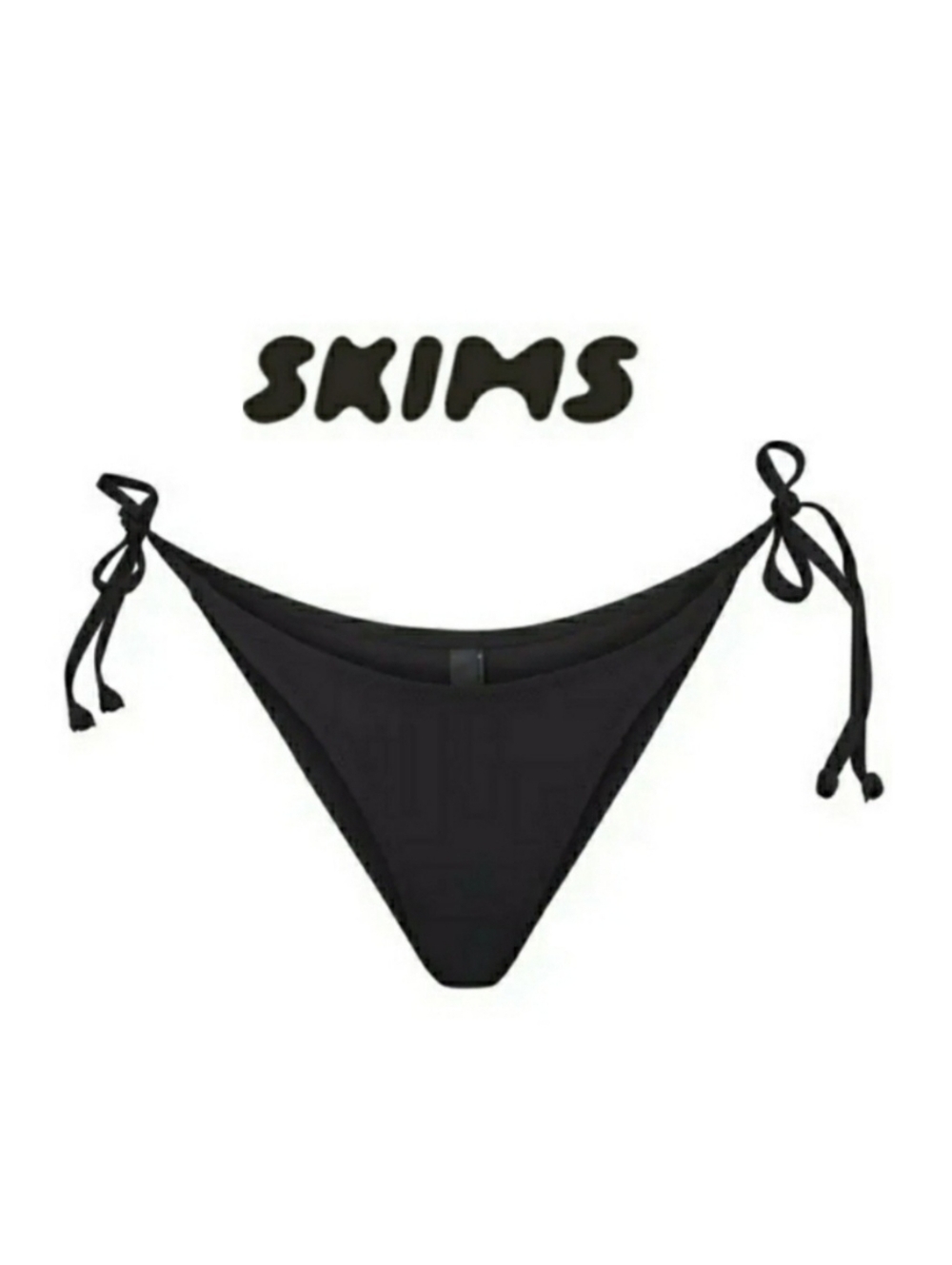 SKIMS Onyx Tie-Side Bikini Bottom